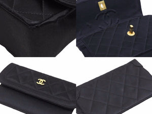 CHANEL シャネル 激レア ミニ マトラッセ ココマーク サテン ポーチ付 チェーン ショルダー バッグ 美品 中古 38451