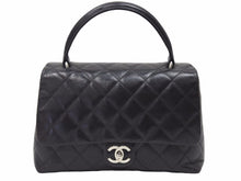 Load image into Gallery viewer, シャネル CHANEL マトラッセ ラムスキン ブラック ハンドバッグ ケリー型 良品 中古 38471