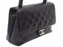 Load image into Gallery viewer, シャネル CHANEL マトラッセ ラムスキン ブラック ハンドバッグ ケリー型 良品 中古 38471