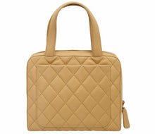 Load image into Gallery viewer, シャネル CHANEL ワイルドステッチ ココマーク トートバッグ ハンドバッグ ラムスキン ベージュ 美品 中古 38494