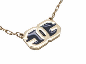 GIVENCHY ジバンシィ ヴィンテージ ネックレス GG モチーフ ゴールド ブラック ユニセックス 良好 N38497