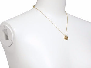 GIVENCHY ジバンシィ ヴィンテージ ネックレス ゴールド ラインストーン ロゴ ユニセックス 中古 N38519