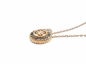 GIVENCHY ジバンシィ ヴィンテージ ネックレス ゴールド ラインストーン ロゴ ユニセックス 中古 N38519