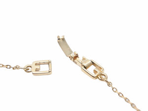 GIVENCHY ジバンシィ ヴィンテージ ネックレス ゴールド ラインストーン ロゴ ユニセックス 中古 N38519
