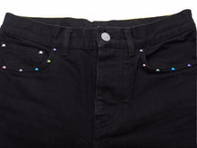 Load image into Gallery viewer, LOUIS VUITTON ルイヴィトン Fragment フラグメント ダメージ加工 デニム パンツ HDD32WDK0 ブラック FRGMT 美品 38580