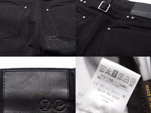 Load image into Gallery viewer, LOUIS VUITTON ルイヴィトン Fragment フラグメント ダメージ加工 デニム パンツ HDD32WDK0 ブラック FRGMT 美品 38580