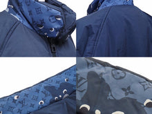 Load image into Gallery viewer, LOUIS VUITTON ルイヴィトン リバーシブル ダウンジャケット モノグラム ブルー ネイビー HIB02WRVF メンズ サイズ44 美品 N38647