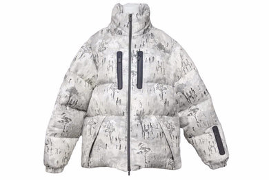 DIOR AND PETER DOIG ディオール ピータードイグ ダウンジャケット 213C444A5490 メンズ サイズ 46 美品 N38654