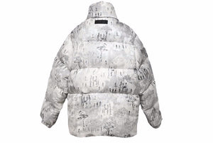 DIOR AND PETER DOIG ディオール ピータードイグ ダウンジャケット 213C444A5490 メンズ サイズ 46 美品 N38654