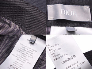 ディオール Dior 923C901A4511 ロゴバックルベースボールキャップ ブラック メタルバックル 2019ss サイズM 中古 38657