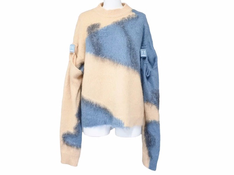 OFF WHITE オフホワイト ニット クロップド ニット セーター ピンク 