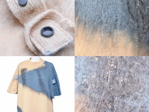 OFF WHITE オフホワイト ニット クロップド ニット セーター ピンク ブルー サイズ 40 OWHE008F18B74069 レディース 美品 38679 正規品