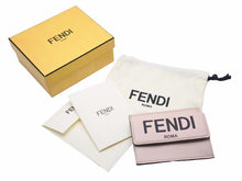 Load image into Gallery viewer, FENDI フェンディ 8M0395 ADP6 MICRO TRIFOLD WALLET マイクロ ロゴ ミニ財布 小銭入れ付き F1ＣＮ レディース 新品 38680