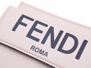 FENDI フェンディ 8M0395 ADP6 MICRO TRIFOLD WALLET マイクロ ロゴ ミニ財布 小銭入れ付き F1ＣＮ レディース 新品 38680