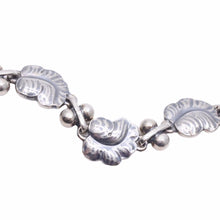 画像をギャラリービューアに読み込む, GEORG JENSEN ジョージジェンセン ブレスレット ムーンライト グレープ 葉っぱ 96 19cm シルバー 925 31.3g バングル 美品 38690