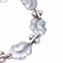 画像をギャラリービューアに読み込む, GEORG JENSEN ジョージジェンセン ブレスレット ムーンライト グレープ 葉っぱ 96 19cm シルバー 925 31.3g バングル 美品 38690