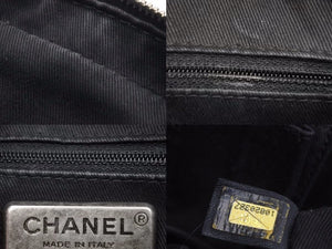 CHANEL シャネル マトラッセ キャビアスキン ハンドバッグ ブラック ヴィンテージ ガンメタリック金具 中古品 38694