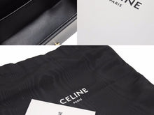Load image into Gallery viewer, CELINE セリーヌ ミニトリオンフ トリオンフ ショルダーバッグ ブラック カーフレザー 10I513DPV.38NO 未使用品 38699