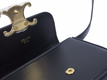 Load image into Gallery viewer, CELINE セリーヌ ミニトリオンフ トリオンフ ショルダーバッグ ブラック カーフレザー 10I513DPV.38NO 未使用品 38699
