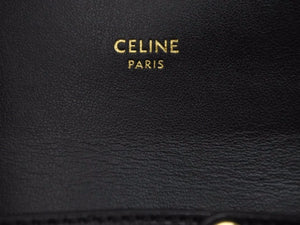 CELINE セリーヌ ミニトリオンフ トリオンフ ショルダーバッグ ブラック カーフレザー 10I513DPV.38NO 未使用品 38699