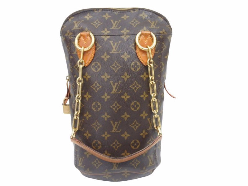 LOUIS VUITTON ヴィトン 2014AW パンチングバッグ ラガーフェルトコラボ M40230 RI3194 ハンドバック 良好 38701 正規品