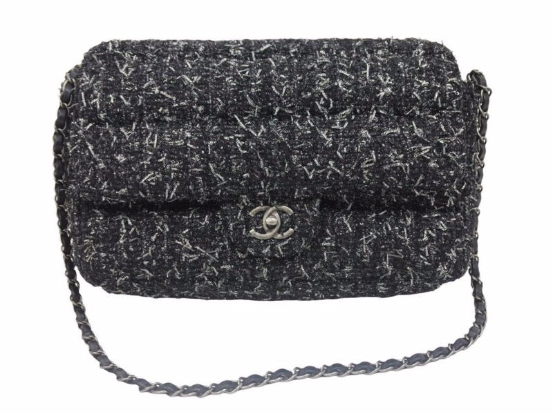 CHANEL シャネル マトラッセ ツイード ２６番台 2018年 ターンロック レディース ココマーク 良好 38712 正規品
