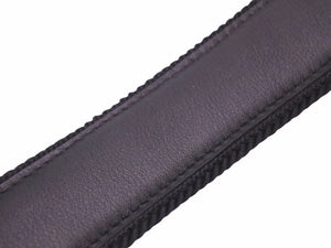 Saint Laurent Paris サンローランパリ タッセルベルト ブラック レザー ロゴ入りチャーム コットン レディース 美品 38743