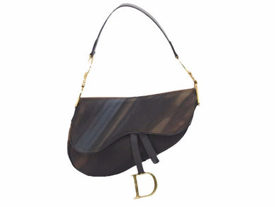 Chrisitan DIOR クリスチャンディオール サドルバック ブラウン レディース ハンドバック RU0061 美品 38752 正規品