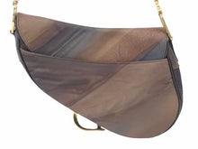 Load image into Gallery viewer, Chrisitan DIOR クリスチャンディオール サドルバック ブラウン レディース ハンドバック RU0061 美品 38752 正規品