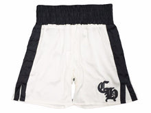 Load image into Gallery viewer, Chrome Hearts クロムハーツ 激レア シルクハーフパンツ 羊革 ブラック ホワイト 97729 メンズ サイズS 新品同様 38776