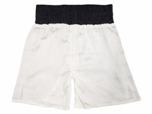 Load image into Gallery viewer, Chrome Hearts クロムハーツ 激レア シルクハーフパンツ 羊革 ブラック ホワイト 97729 メンズ サイズS 新品同様 38776