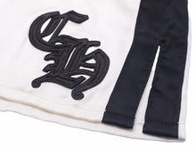 Load image into Gallery viewer, Chrome Hearts クロムハーツ 激レア シルクハーフパンツ 羊革 ブラック ホワイト 97729 メンズ サイズS 新品同様 38776