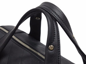 CHANEL シャネル ボストンバック 10 番台 ハンドバック ラムレザー ブラック ココマーク レディース 美品 38787