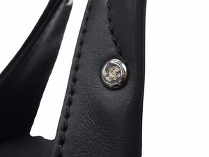CHANEL シャネル ボストンバック 10 番台 ハンドバック ラムレザー ブラック ココマーク レディース 美品 38787