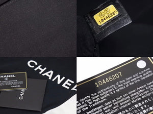 CHANEL シャネル ボストンバック 10 番台 ハンドバック ラムレザー ブラック ココマーク レディース 美品 38787