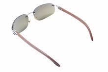 Load image into Gallery viewer, Cartier カルティエ メガネ 眼鏡 ウッドテンプル サングラス ヴィンテージ アイウェア 度無し 140b □18 135 美品 中古 38834