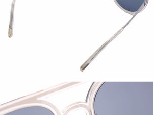 Louis Vuitton ルイヴィトン サングラス レンズ ブルー シルバー ティアドロップ ユニセックス 美品 38856