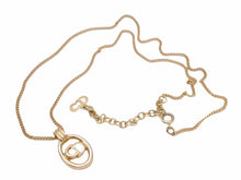 画像をギャラリービューアに読み込む, Christian Dior クリスチャンディオール ネックレス チェーン CDロゴ ゴールド ヴィンテージ ユニセックス 中古 38908