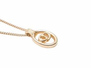 Christian Dior クリスチャンディオール ネックレス チェーン CDロゴ ゴールド ヴィンテージ ユニセックス 中古 38908