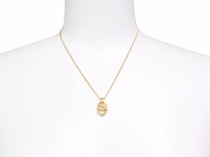 Christian Dior クリスチャンディオール ネックレス チェーン CDロゴ ゴールド ヴィンテージ ユニセックス 中古 38908