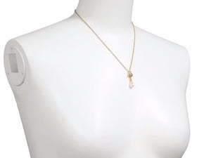 GIVENCHY ジバンシー ネックレス パール ラインストーン ゴールド チェーン 4.8g ユニセックス 中古 38897