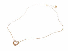 Load image into Gallery viewer, Christian Dior クリスチャンディオール ネックレス ハート ゴールド ラインストーン レディース 美品 N38922