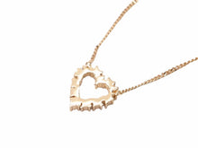 Load image into Gallery viewer, Christian Dior クリスチャンディオール ネックレス ハート ゴールド ラインストーン レディース 美品 N38922