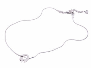 Christian Dior クリスチャンディオール ネックレス CDロゴ シルバー スネークチェーン ヴィンテージ ユニセックス 中古 38932