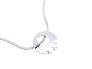 Christian Dior クリスチャンディオール ネックレス CDロゴ シルバー スネークチェーン ヴィンテージ ユニセックス 中古 38932