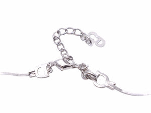 Christian Dior クリスチャンディオール ネックレス CDロゴ シルバー スネークチェーン ヴィンテージ ユニセックス 中古 38932