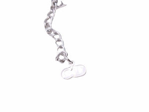 Christian Dior クリスチャンディオール ネックレス CDロゴ シルバー スネークチェーン ヴィンテージ ユニセックス 中古 38932