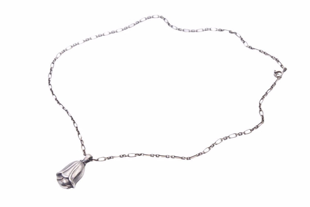 GEORG JENSEN ジョージジェンセン 2007 ネックレス ヘリテージコレクション シルバー 925 ブルーベル ユニセックス 良好 中古 38951