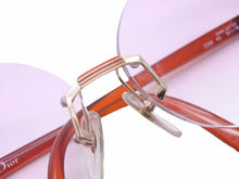 Load image into Gallery viewer, Christian Dior クリスチャンディオール サングラス レンズ ピンク ヴィンテージ ブラウン ゴールド ユニセックス 美品 38961 正規品