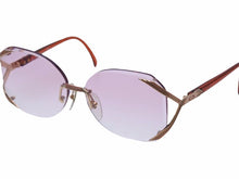 Load image into Gallery viewer, Christian Dior クリスチャンディオール サングラス レンズ ピンク ヴィンテージ ブラウン ゴールド ユニセックス 美品 38961 正規品